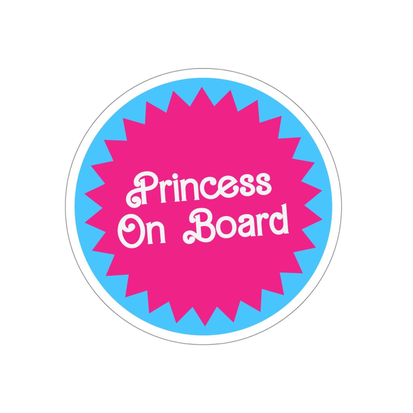 Princess on Board Vinyl Decal Sticker