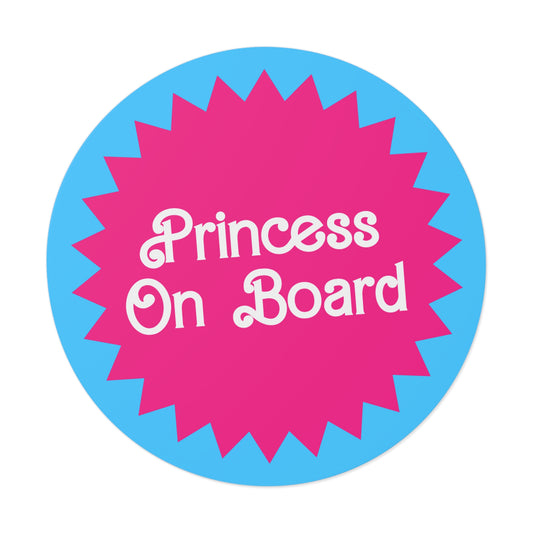 Princess on Board Vinyl Sticker