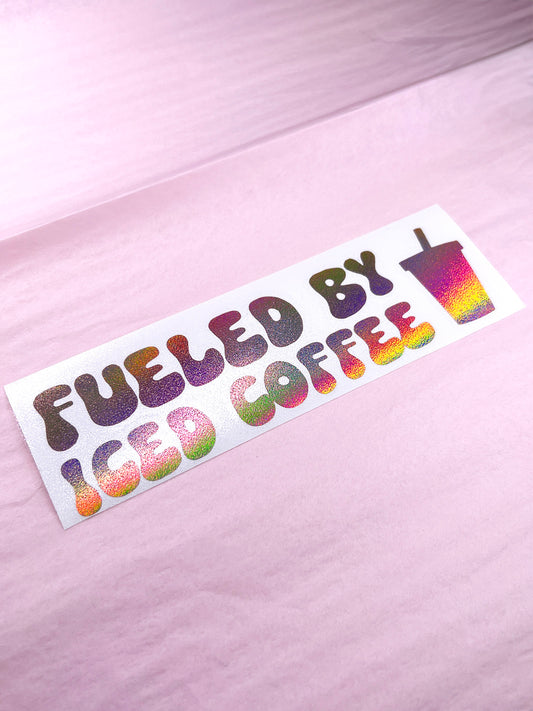 Fueled By Iced Coffee Decal