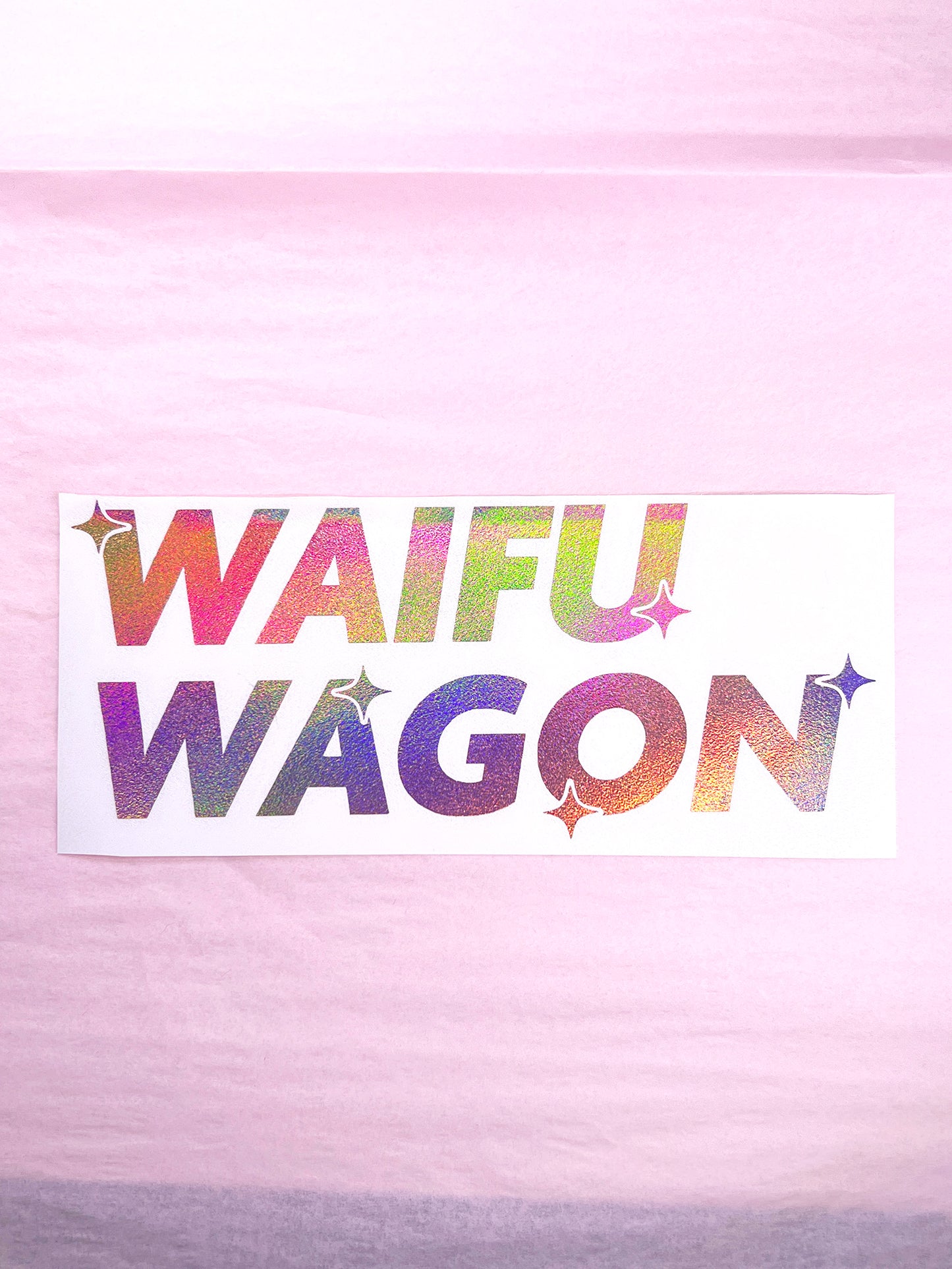 Waifu Wagon Sparkles Decal