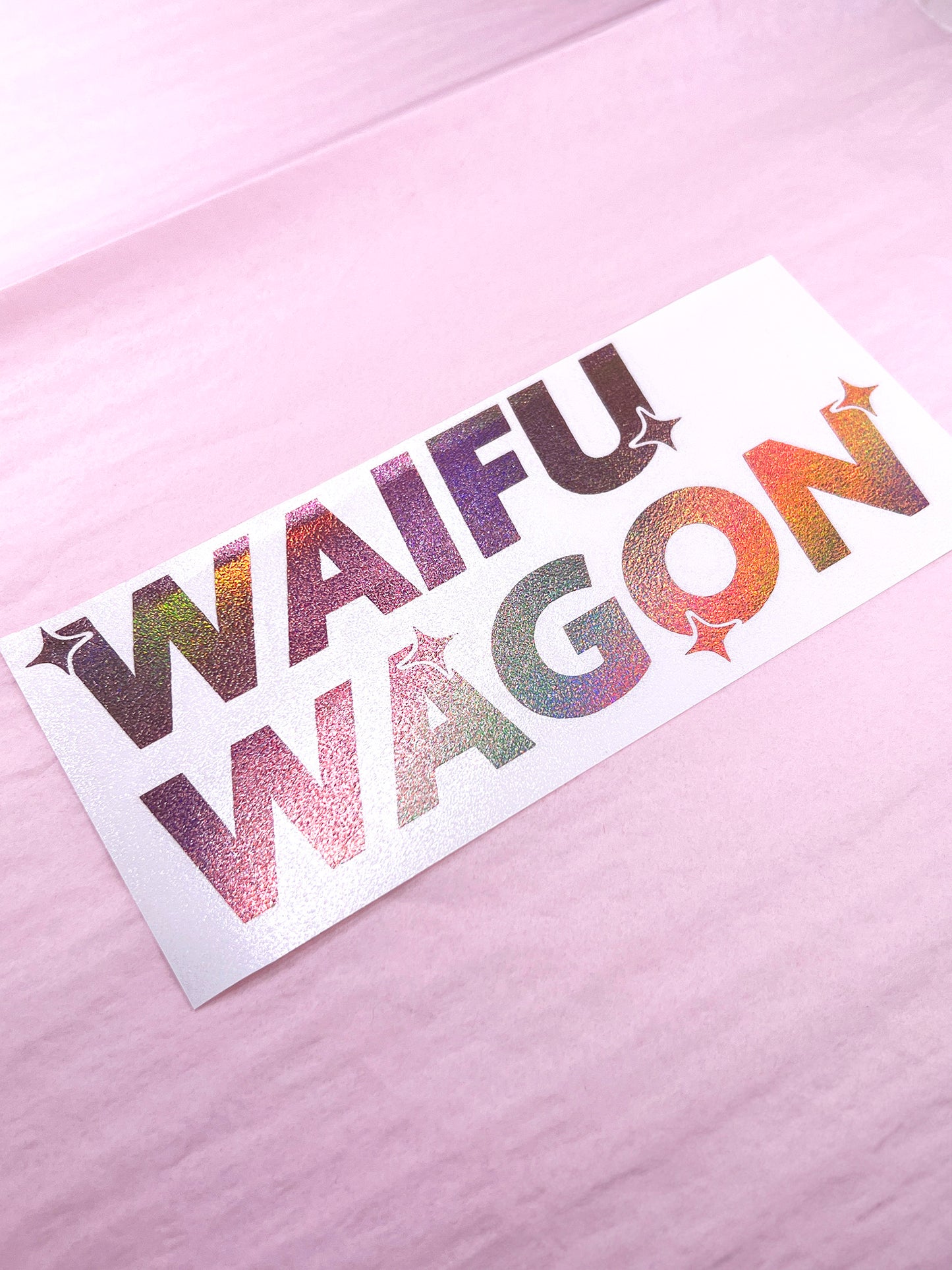 Waifu Wagon Sparkles Decal