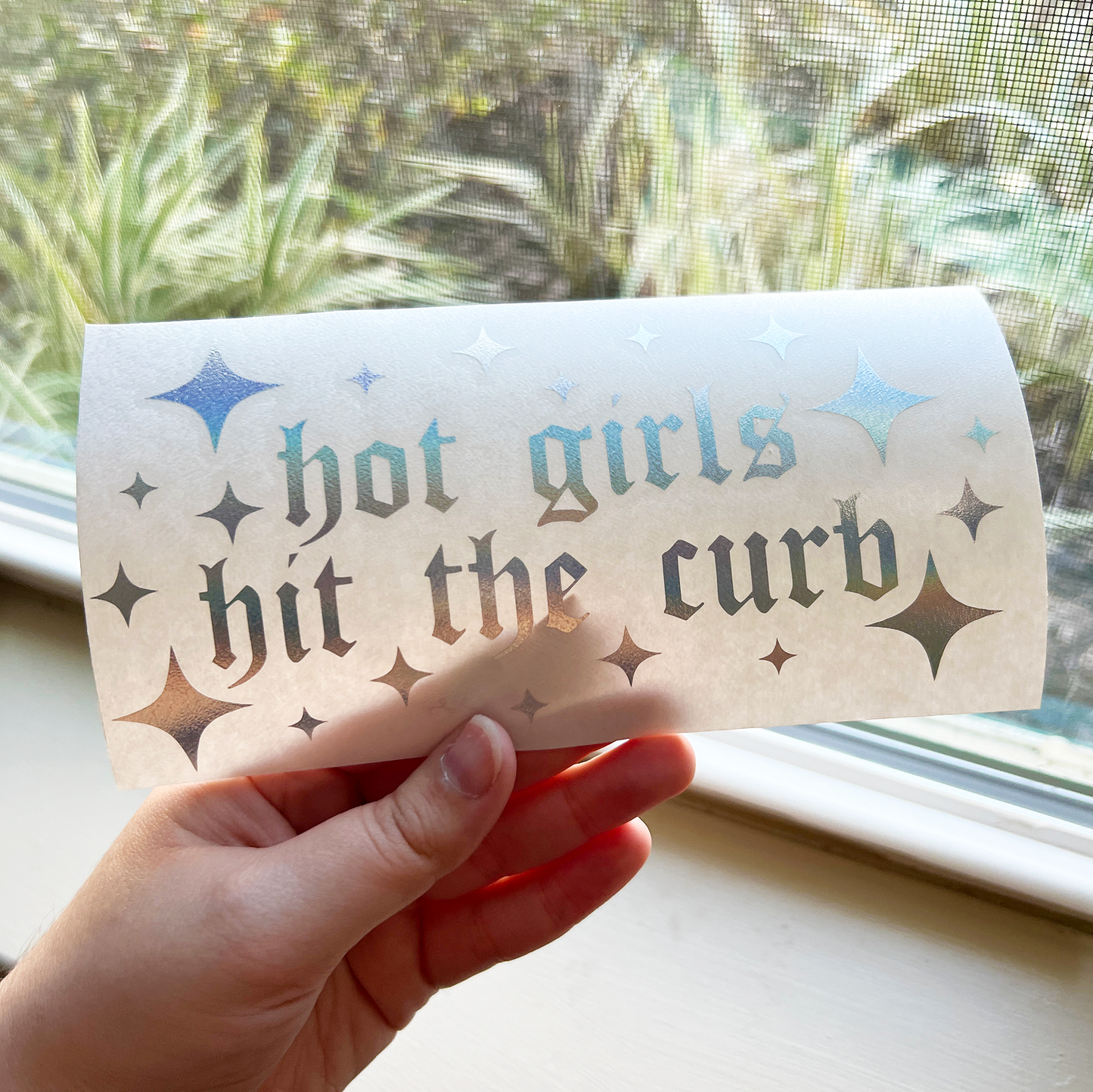 Hot Girls Hit The Curb Decal