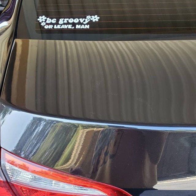 Be Groovy Or Leave Man Decal
